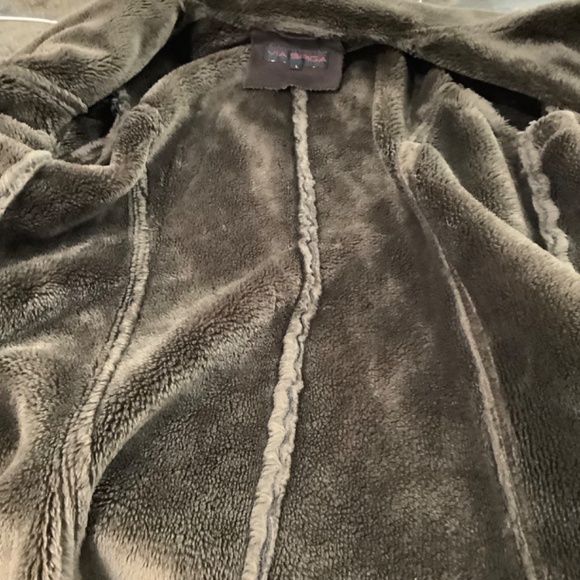 VIA SPIGA faux suede coat fur-lined Large - Picture 5 of 9